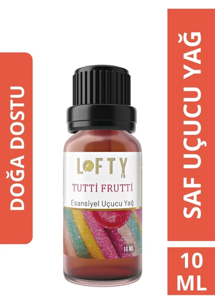 Tutti Frutti Sakız Uçucu Yağ Buhurdanlık Esansı Konsantre Oda Kokusu Esans Buhur Yağı 10 ml