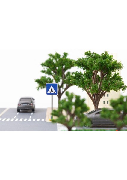 28 Parça 1/87 Ho Ölçekli Trafik Işaretleri Demiryolu Şehir Yol Işaretleri Düzeni Dekor (Yurt Dışından) modelleri