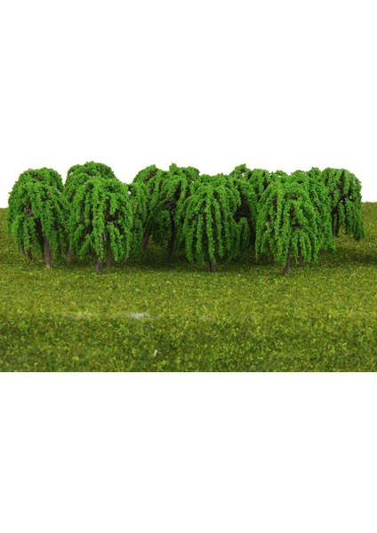 2x 25 Açık Yeşil Model Tren Demiryolu Diorama Parkı Manzarası N 1/150 (Yurt Dışından)