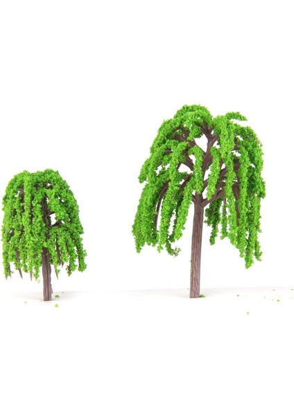 2x 25 Açık Yeşil Model Tren Demiryolu Diorama Parkı Manzarası N 1/150 (Yurt Dışından)