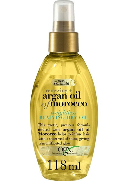 Argan Morocco Oil Sprey Yenileyici Saç Bakım Yağı 118 ml