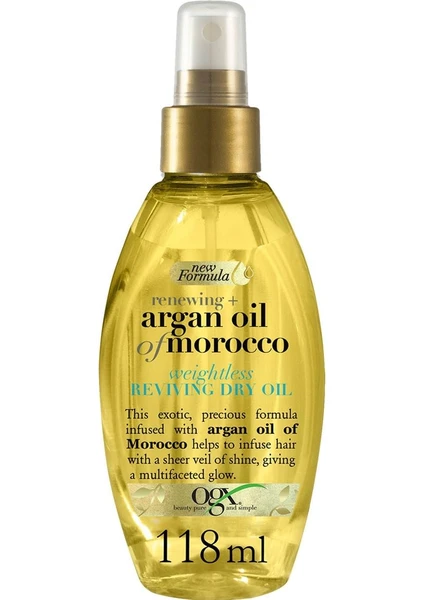 Argan Morocco Oil Sprey Yenileyici Saç Bakım Yağı 118 ml