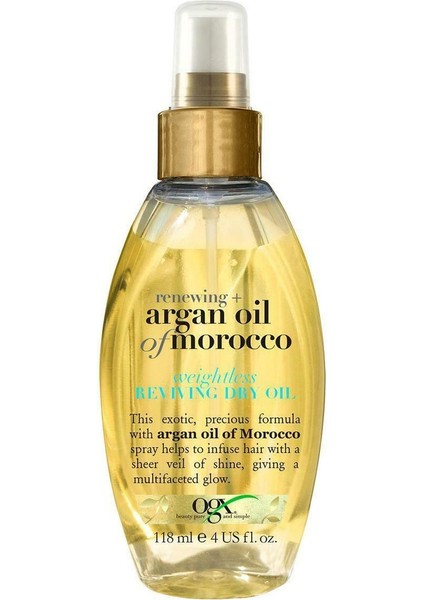 Argan Morocco Oil Sprey Yenileyici Saç Bakım Yağı 118 ml