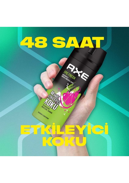 Erkek Deodorant & Bodyspray Epic Fresh 48 Saat Etkileyici Koku 150 ml