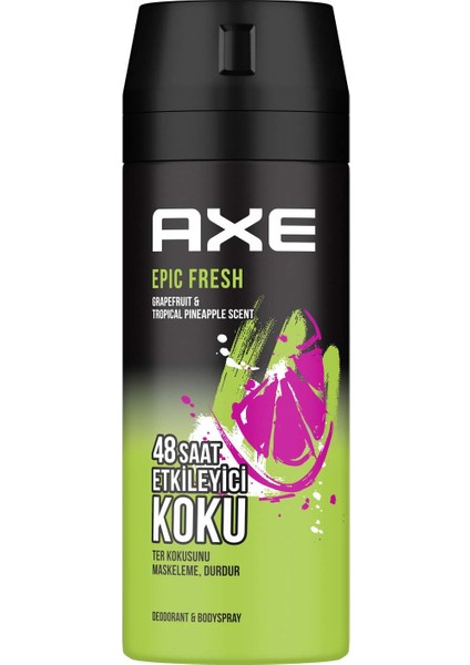 Erkek Deodorant & Bodyspray Epic Fresh 48 Saat Etkileyici Koku 150 ml