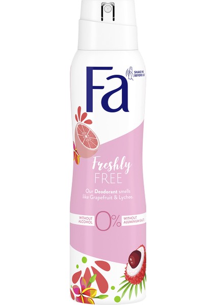 Freshly Free Greyfurt & Liçi Deosprey 150 Ml Kadın