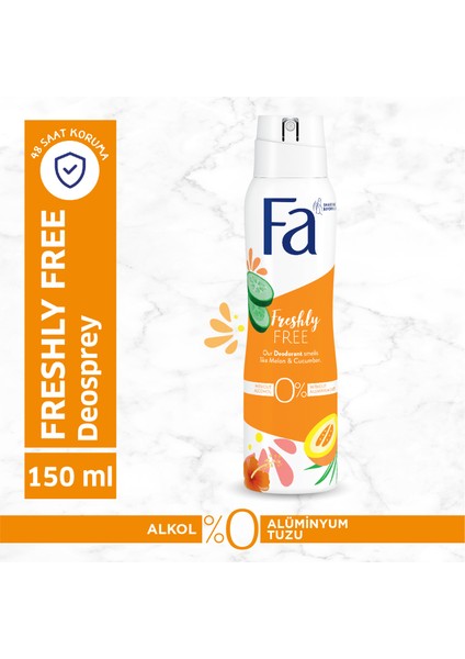 Freshly Free Salatalık & Kavun Kadın Deosprey 1 Adet