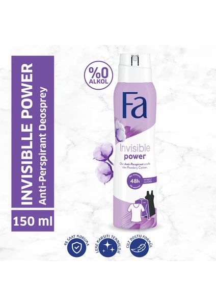 Invisible Power Kadın Terleme Karşıtı Deosprey 150 Ml