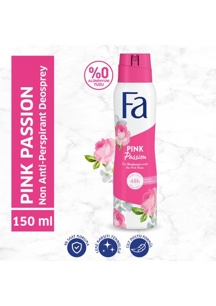 Pink Passion Kadın Deosprey 150 ML Çiçeksi Kokulu