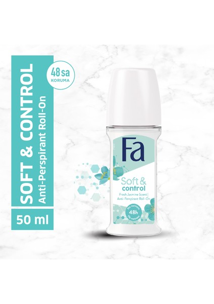 Kadın Soft & Control Roll-On 50 Ml Yasemin Kokulu 1 Adet