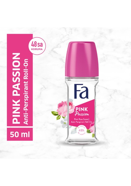 Pink Passion Çiçeksi Kokulu Kadın Roll-On 50 Ml 1 Adet