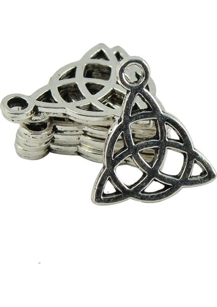 50 Adet Boncuk Düğüm Triquetra Antik Gümüş Charm PENDANTS15 x 17MM (Yurt Dışından) modelleri