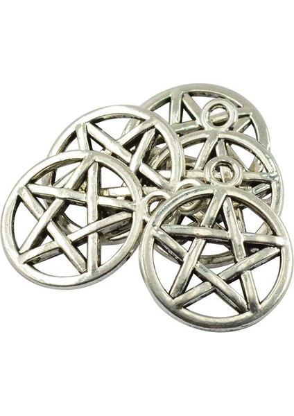 50 Adet Alaşım Kolye Kolye Yuvarlak Yıldız Pentagramı Dıy Charms Takı El Sanatları (Yurt Dışından) fiyatları