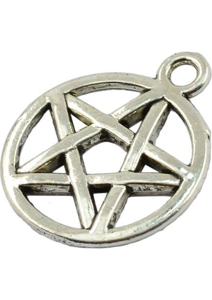 50 Adet Alaşım Kolye Kolye Yuvarlak Yıldız Pentagramı Dıy Charms Takı El Sanatları (Yurt Dışından) modelleri
