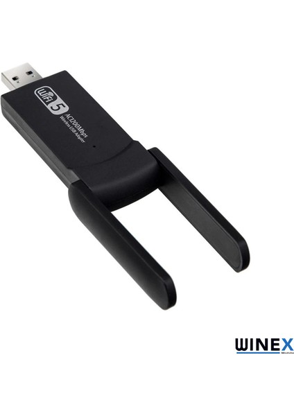 Wifi5 AC1300MBPS 2.4g+5g Wifi Dongle USB 3.0 Adaptör