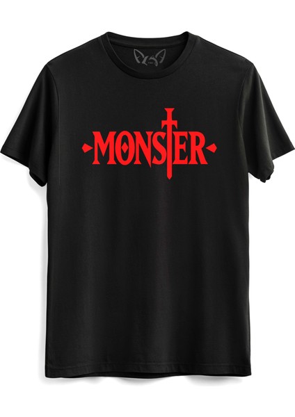 Monster Anime Siyah Tshirt