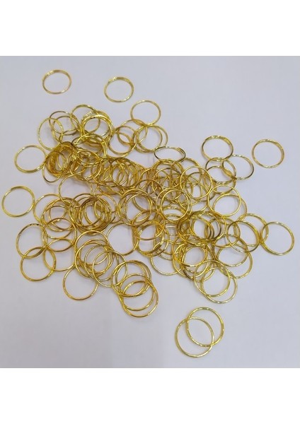Küpe Kolye Takı Anahtarlık Olta Birbirine Ekleme Aparatı Altın Metal Avize Kancası (100) Adet Avize Bağlantı Halkası 10MM fiyatları