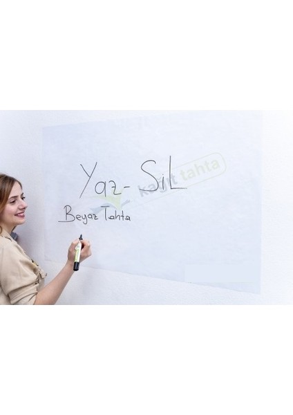 Şeffaf Kağıt Tahta Akıllı Statik Tahta 100 x 120 cm + Kalem