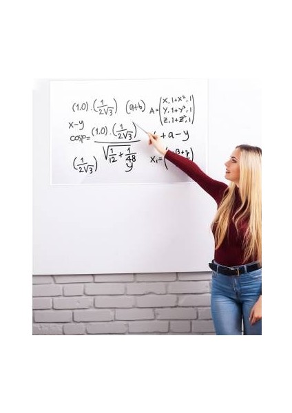 Şeffaf Kağıt Tahta Akıllı Statik Tahta 100 x 120 cm + Kalem