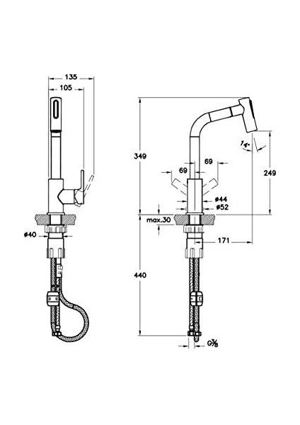 Maestro Pull-Out Evi̇ye Bataryasi A42146
