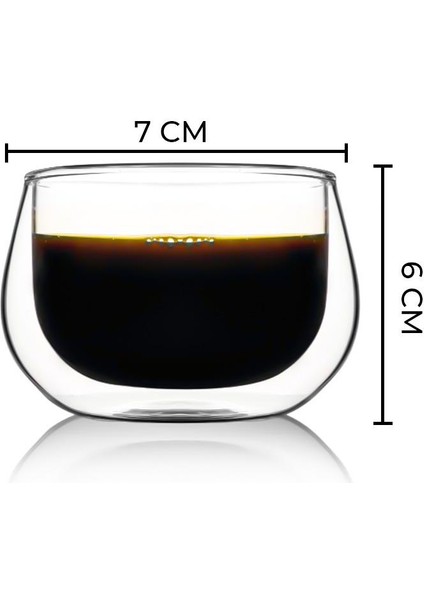 Cam Çerezlik Lokumluk Çift Cidarlı Dondurma Kasesi 160 ml