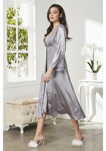 6425 Altılı Saten Gecelik - Sabahlık Takımı modelleri