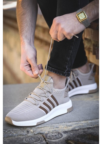 Ald Şerit Detaylı Kalın Taban Erkek Sneaker