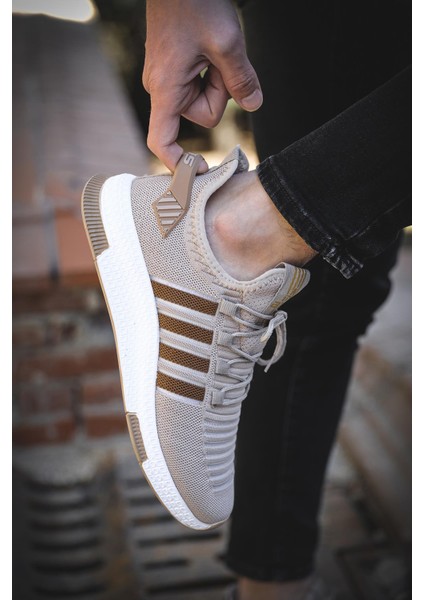 Ald Şerit Detaylı Kalın Taban Erkek Sneaker