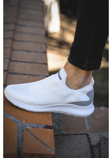 Ossa Slip On Nefes Alan Kalın Taban Erkek Sneaker