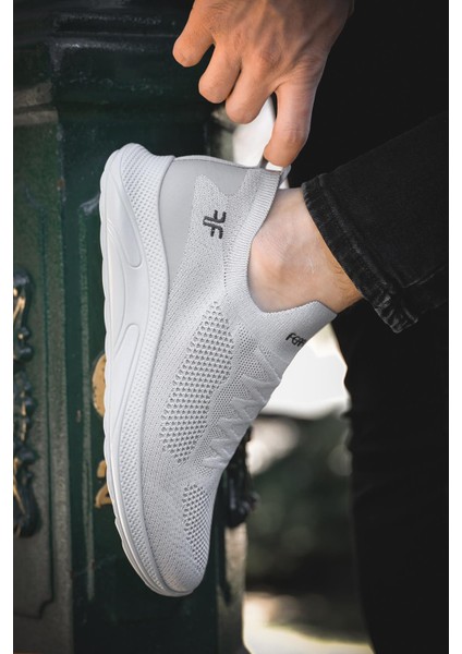 Ossa Slip On Nefes Alan Kalın Taban Erkek Sneaker