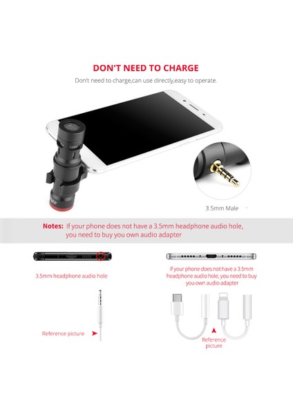 MIC06 Mini Plug-In Smartphone Mikrofon Mikrofon