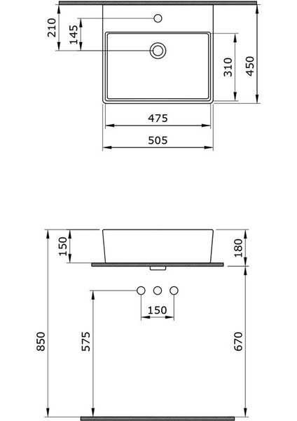 Bocchi Milano Lavabo 50 Cm Mat Antrasit 1216-020-0126 modelleri