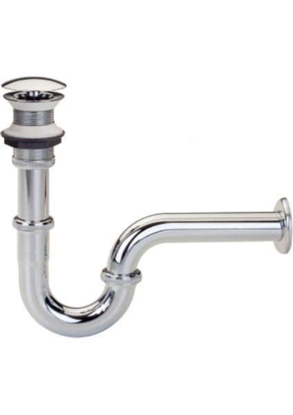 U Borulu Lavabo Sifonu Sabit Kapak Süzgeçli 102119072