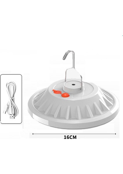 V62 120 Led'ler Ufo Şarj Edilebilir Işık Ev Acil Ampul Açık Kamp Gece Pazarı Stall Işık (Yurt Dışından)