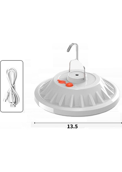 V61 60 Led'ler Ufo Şarj Edilebilir Işık Ev Acil Ampul Açık Kamp Gece Pazarı Stall Işık (Yurt Dışından)