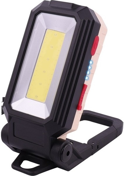 W560 Cob + T6 Glene Araba Muayene Çalışma Işığı USB Şarj LED Katlanır Kamp Lambası Kanca + Mıknatıs (Yurt Dışından)