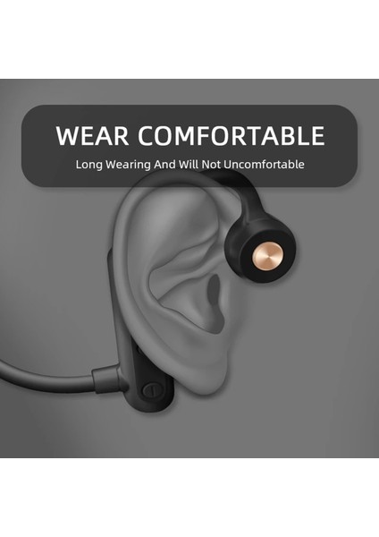 Kablosuz Kulaklık Kulak Kancası Kemik Iletimi Ipx5 Su Geçirmez 3D Stereo Spor Cep Telefonu Için Bluetooth Uyumlu 5.0 Kulaklık fırsatları