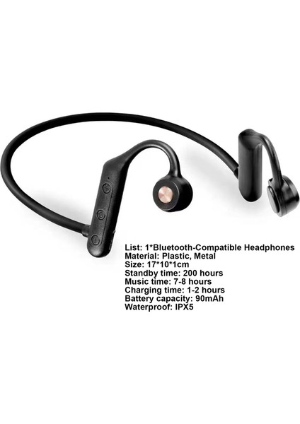 Kablosuz Kulaklık Kulak Kancası Kemik Iletimi Ipx5 Su Geçirmez 3D Stereo Spor Cep Telefonu Için Bluetooth Uyumlu 5.0 Kulaklık indirimleri