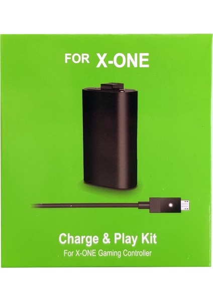 Xbox One Şarj Kiti Xbox One Play & Charge Kit Gamepad Batarya Şarj