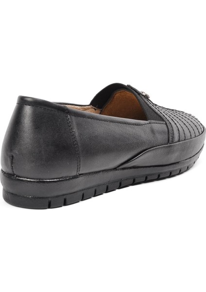 144 Siyah Comfort Içi Hakiki Deri Kadın Günlük Ayakkabı fırsatları