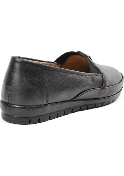 141 Siyah Comfort Içi Hakiki Deri Kadın Günlük Ayakkabı fırsatları