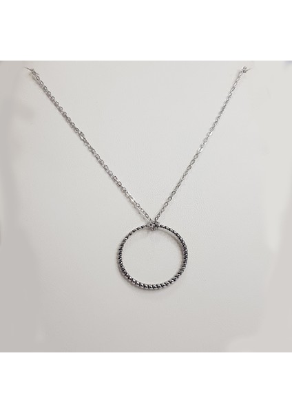 TS001533 Yous Les Jours (Gündelik) Çember 925 Ayar Gümüş H.ürün Unisex Kolye 48 cm