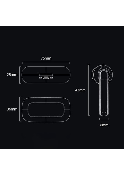 Bluetooth Uyumlu Ergonomik Kulaklık - Koyu Mavi (Yurt Dışından) fiyatları