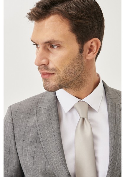 ALTINYILDIZ CLASSICS Erkek Gri Slim Fit Dar Kesim Takım Elbise modelleri