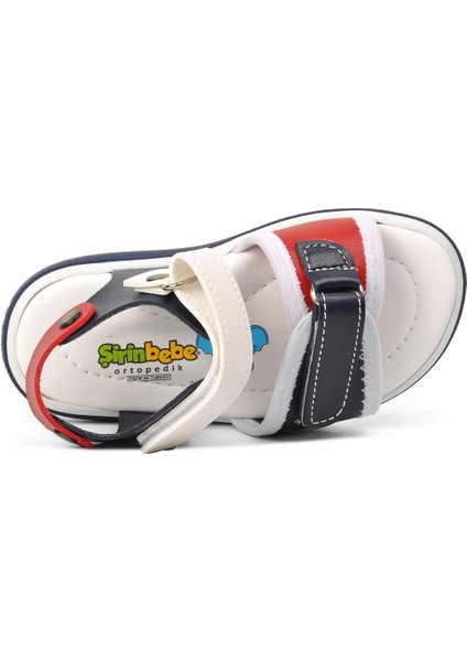 22Y06 Lacivert-Kırmızı-Beyaz Comfort Bebek Sandalet indirimleri