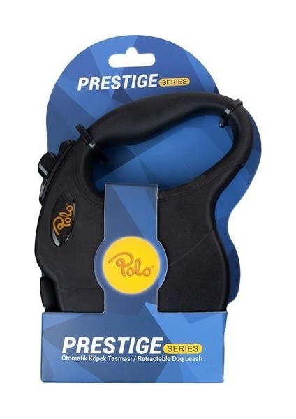 Prestige Flexi Siyah Otomatik Köpek Tasma M 5M/20KG