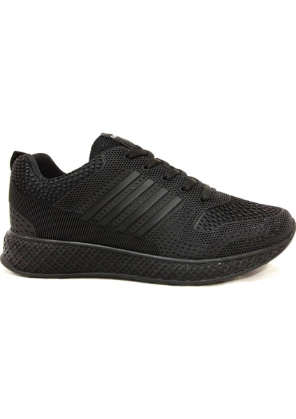 Siyah Sneakers Bağcıklı Spor Ayakkabı