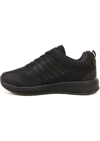 Siyah Sneakers Bağcıklı Spor Ayakkabı