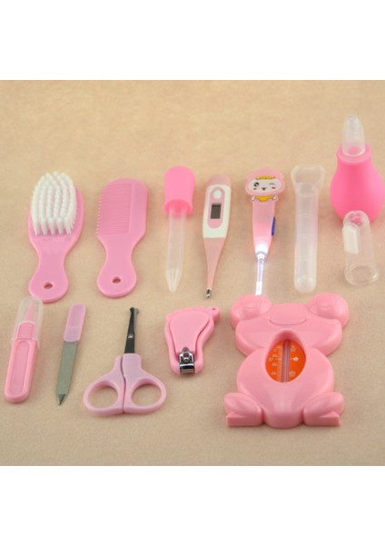 Bebek Bakım Malzemeleri Burun Aspiratörü Besleyici 13 Adet Karikatür Bez Çanta Seti Bebek Tırnak Makası Manikür Makası fiyatları