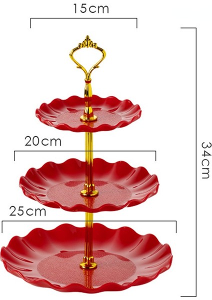 Avrupa Tarzı Çok Katmanlı Şeker Tabağı Düğün Ktv Oturma Odası Yaratıcı Meyve Tabağı Kek Standı Ferahlık Tabağı Üç Katmanlı Meyve Tabağı modelleri